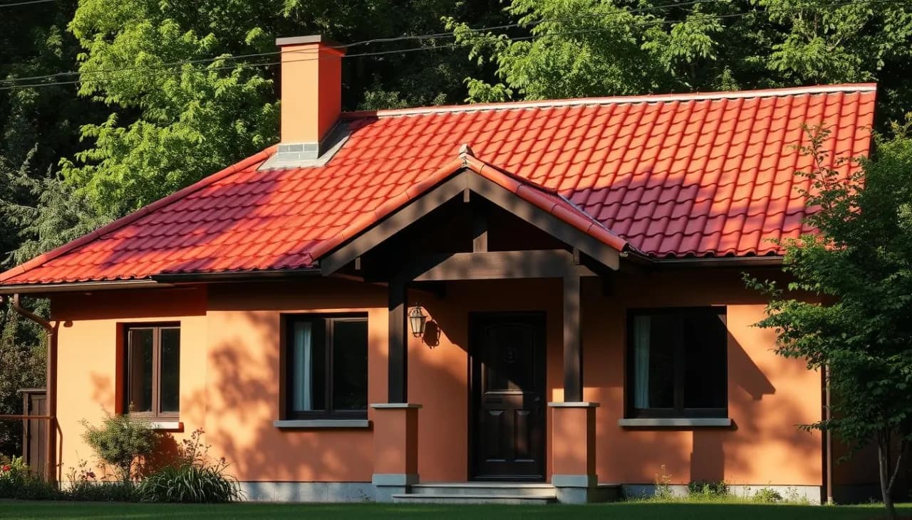 Czerwony dach jaka elewacja - idealne kolory, które zachwycą